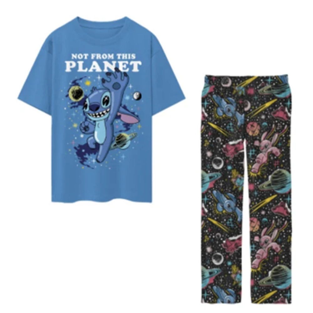 Men’s Lilo & Stitch - Stitch Space Lounge Set T-Shirt & Lounge Pants Pajamas